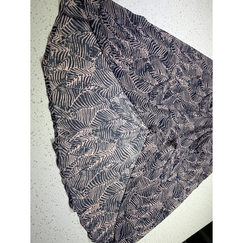 Sienna Sky XS Strappy Sleeveless Maxi Dress Leaf Print Black Pink V-Neck - Picture 5 of 8